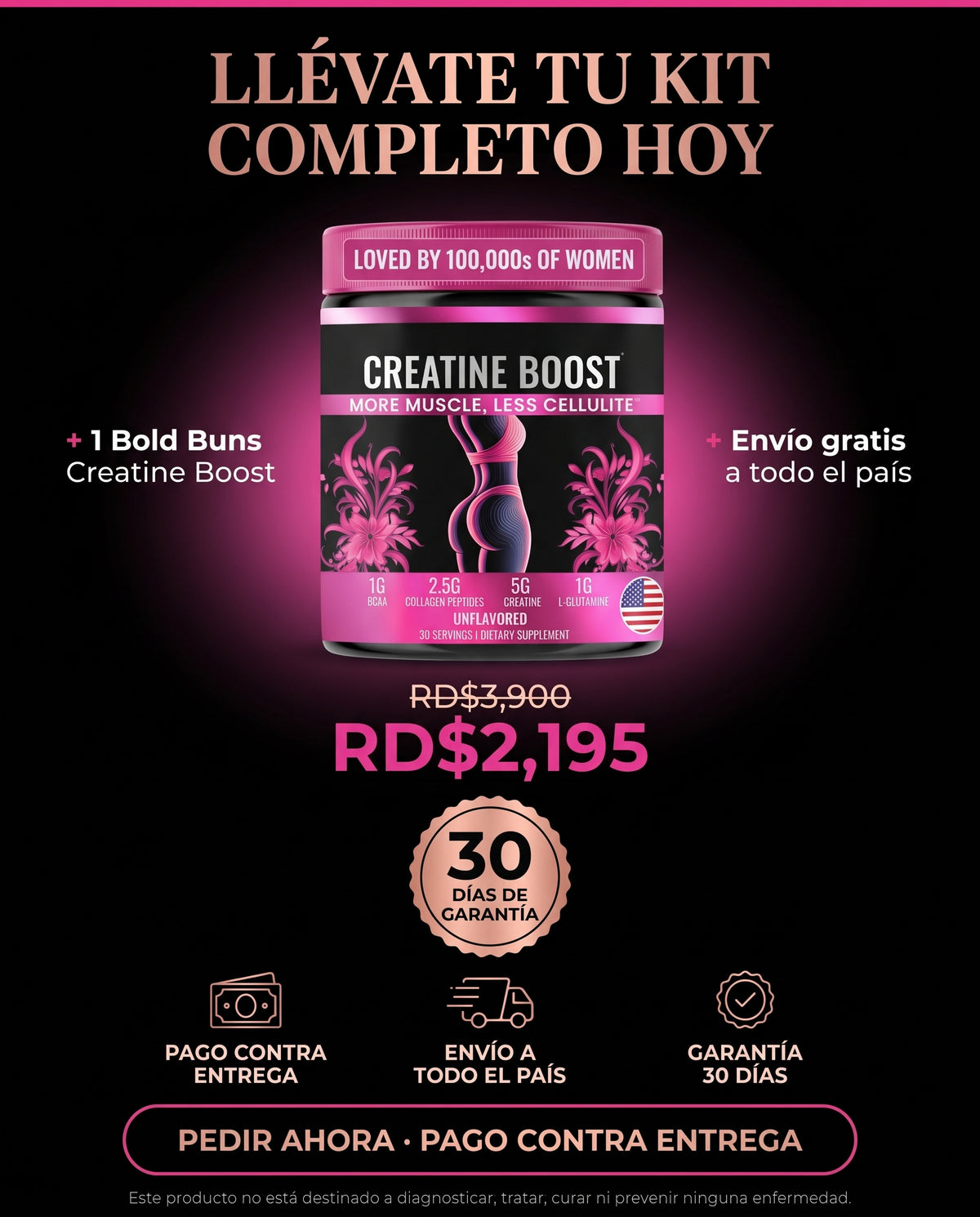 Klyra™ - Creatine Boost - Tonifica tus glúteos sin pisar el gym