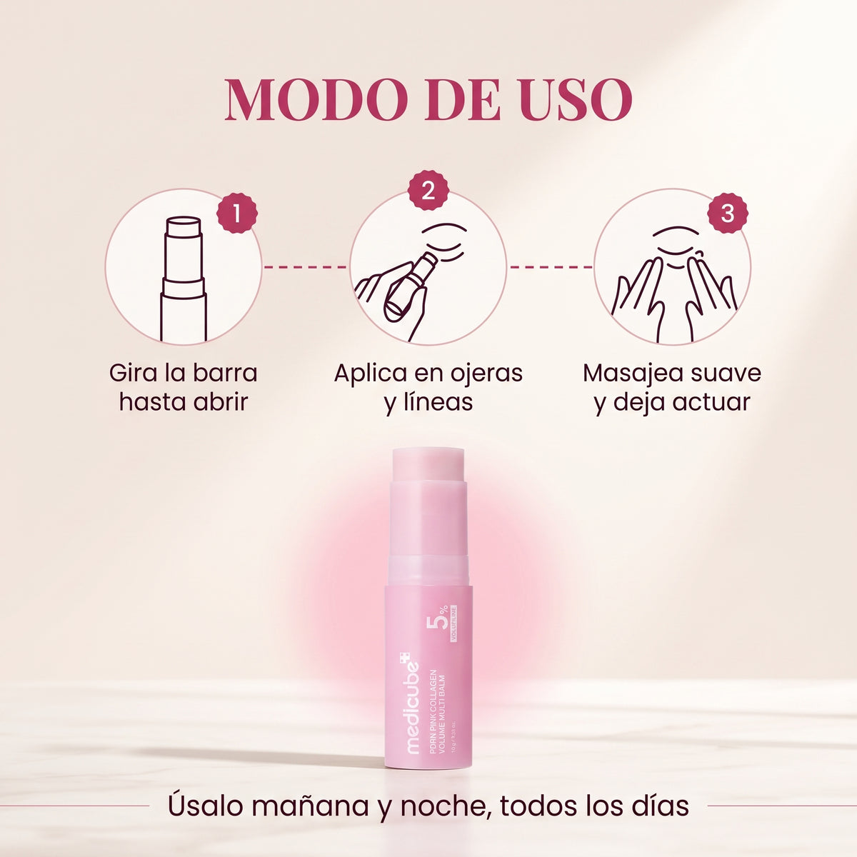 Medicube Pink Colágeno - Borra el cansancio y las líneas de expresión