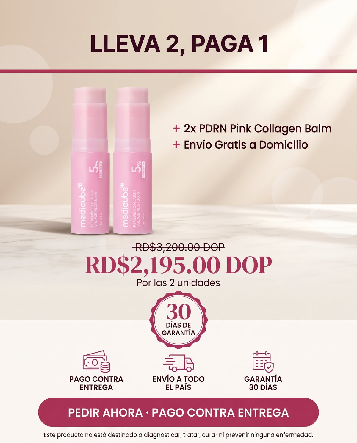 Medicube Pink Colágeno - Borra el cansancio y las líneas de expresión