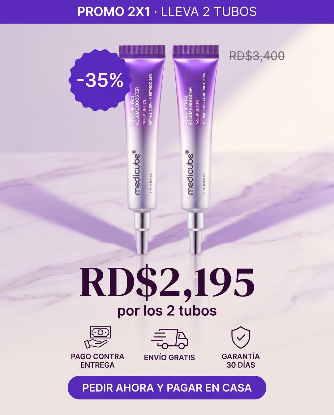 Medicube Vita A Retinal - Rellena tus surcos sin agujas