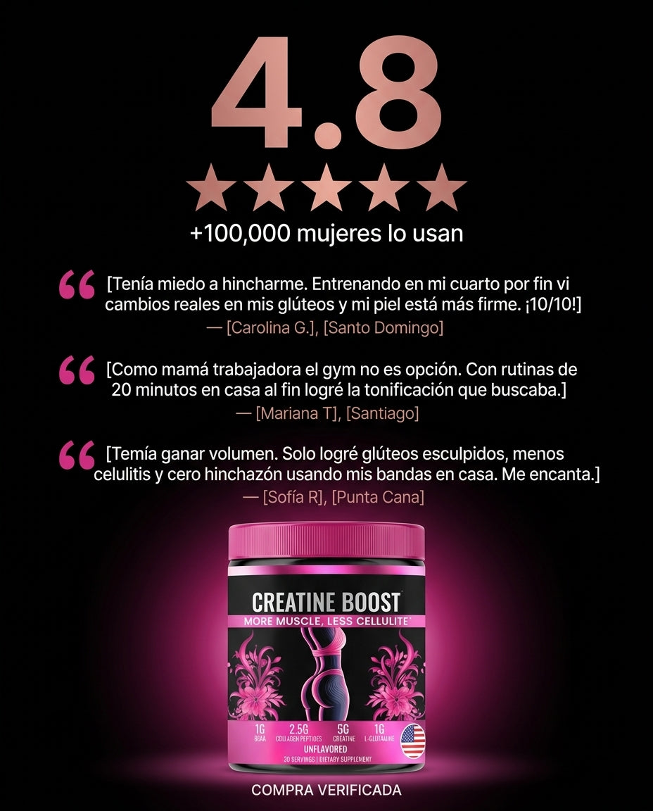 Klyra™ - Creatine Boost - Tonifica tus glúteos sin pisar el gym