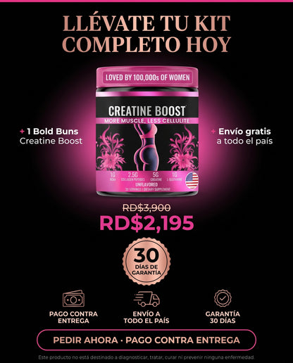Klyra™ - Creatine Boost - Tonifica tus glúteos sin pisar el gym