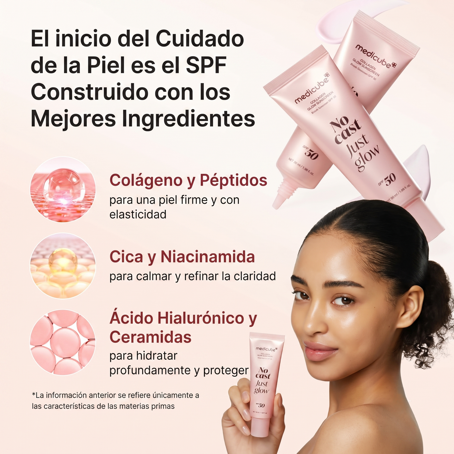 2X1 Protector Solar SPF 50: Efecto Piel de Cristal