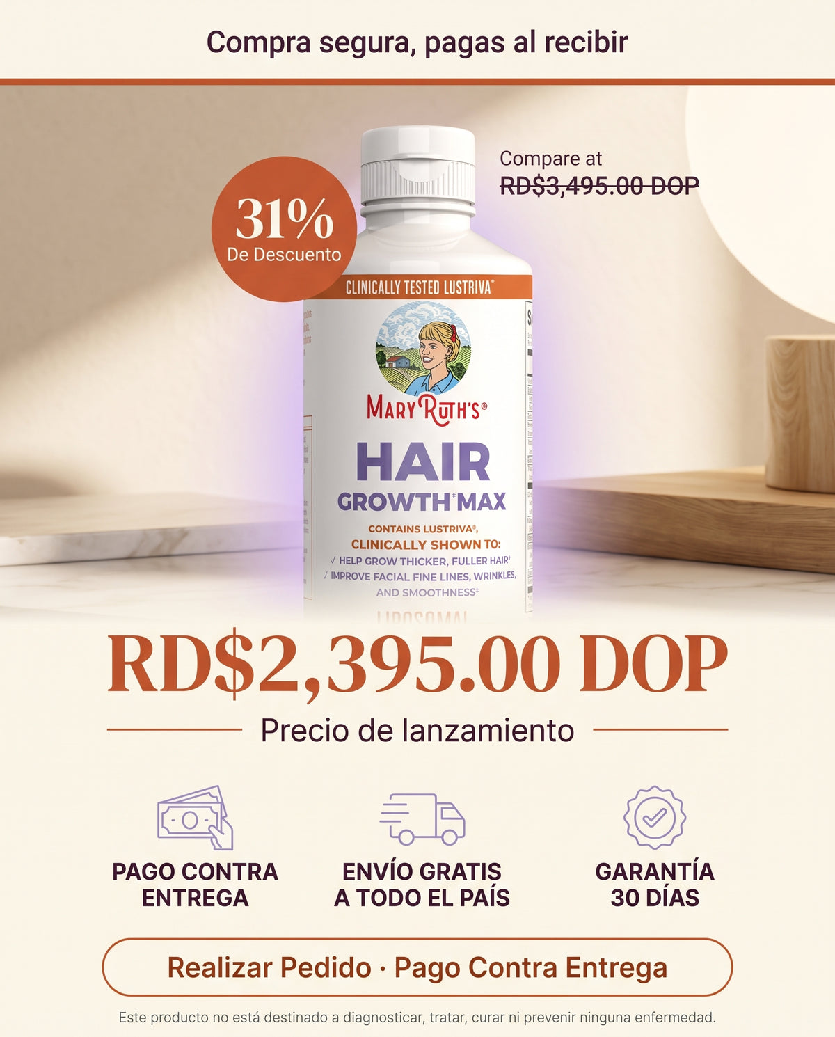 MaryRuth's Cabello Grueso en 21 Días