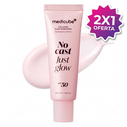 2X1 Protector Solar SPF 50: Efecto Piel de Cristal