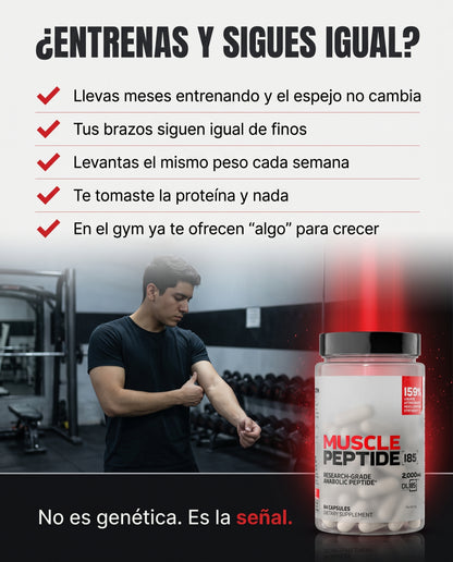 Klyra™ - Muscle Peptide 185 - Vuelve a progresar cuando el gym ya no te da más
