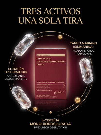 Klyra™ - Glutatión Liposomal | Detox Hepático y Piel Luminosa