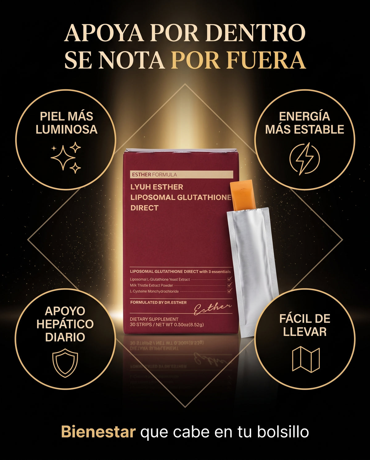 Klyra™ - Glutatión Liposomal | Detox Hepático y Piel Luminosa