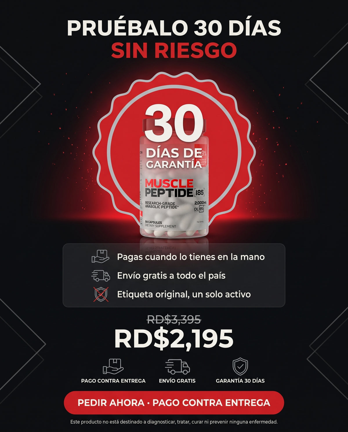 Klyra™ - Muscle Peptide 185 - Vuelve a progresar cuando el gym ya no te da más