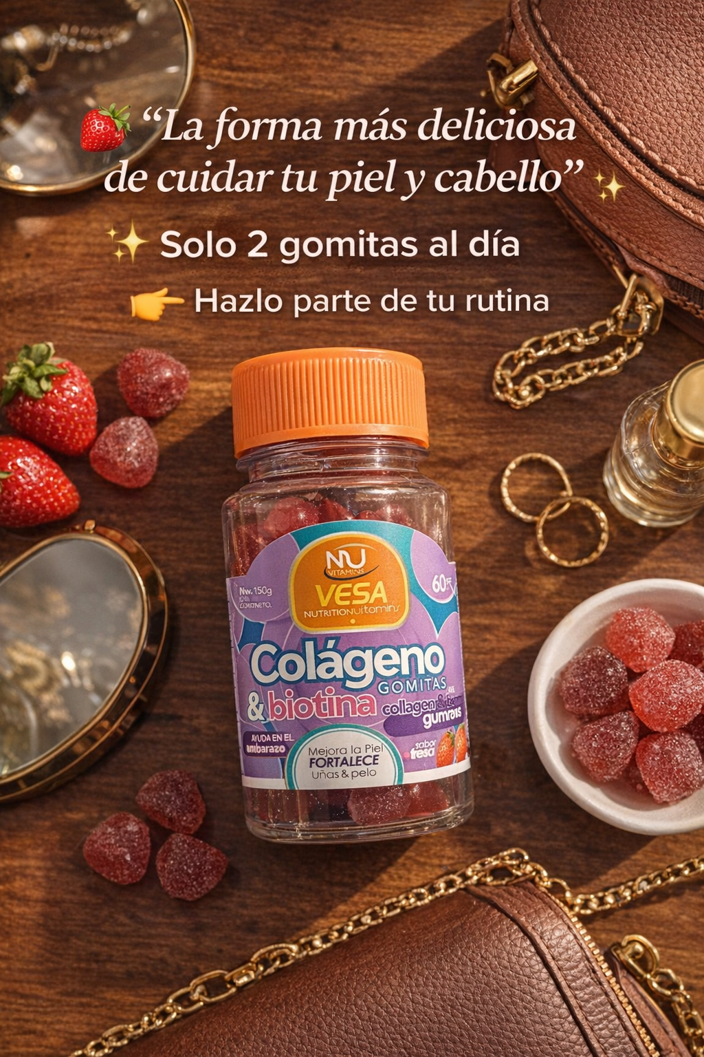 COLAGENO MAS BIOTINA - 60 GOMITAS