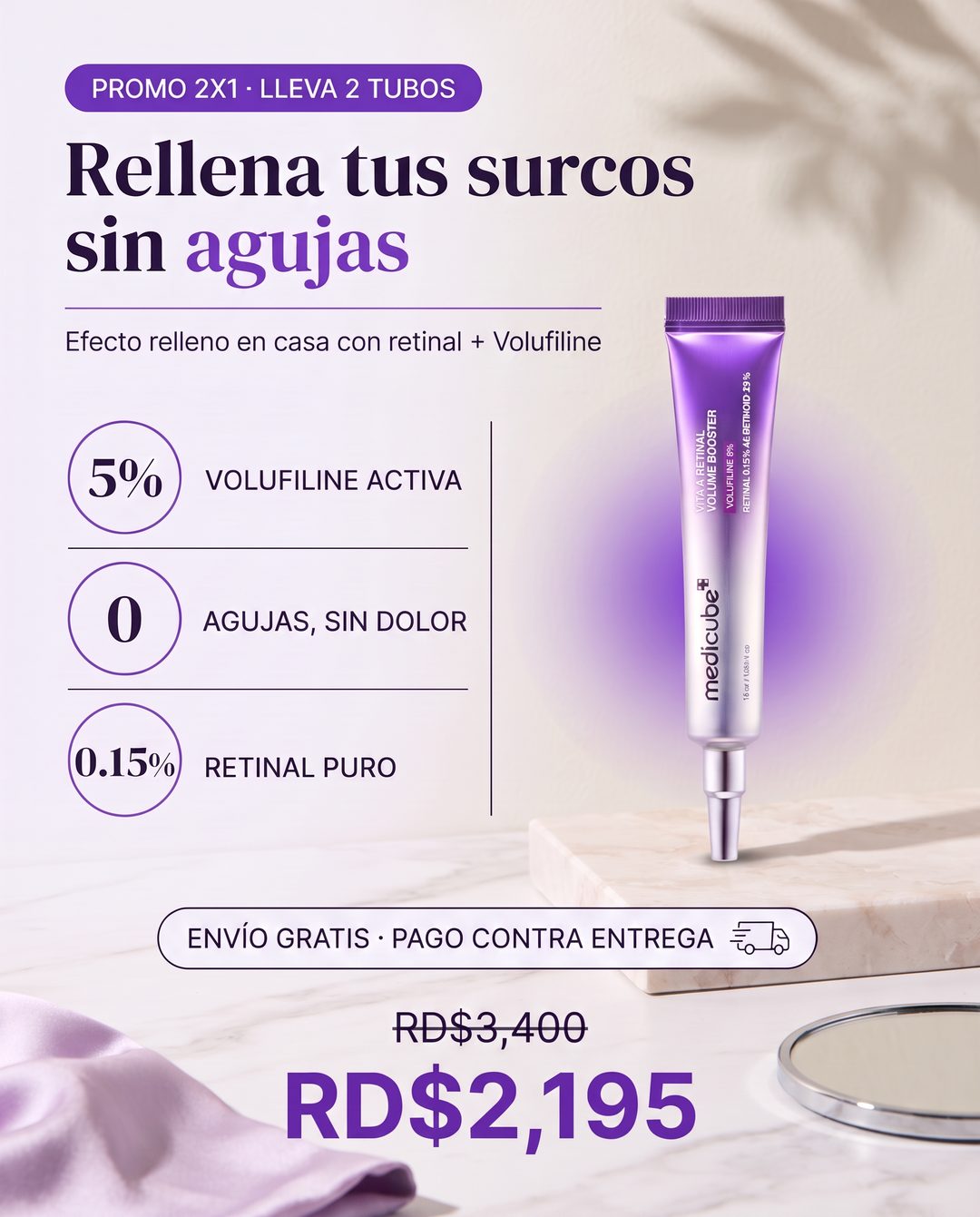 Medicube Vita A Retinal - Rellena tus surcos sin agujas